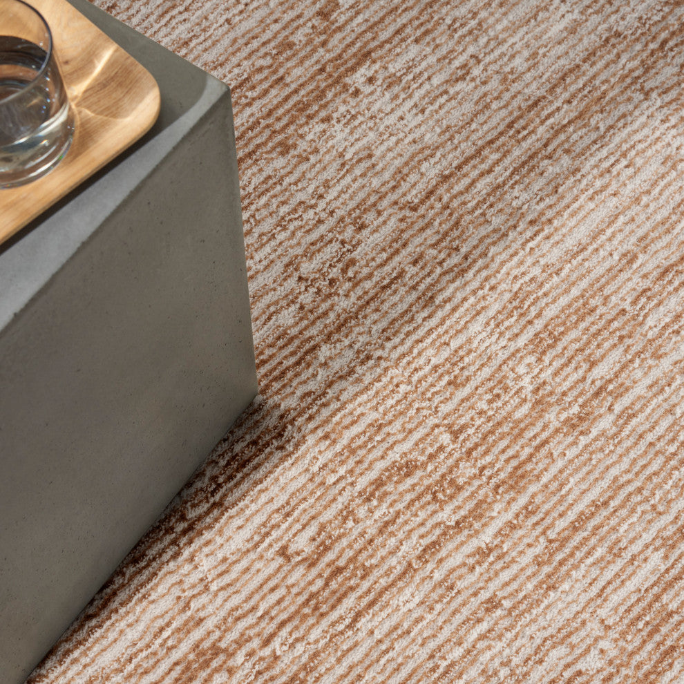 Calvin Klein CK024 Irradiant 9' x 12' Rose Gold Modern Indoor Area Rug