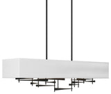 Cavaletti Pendant - Black Finish - Natural Anna Shade