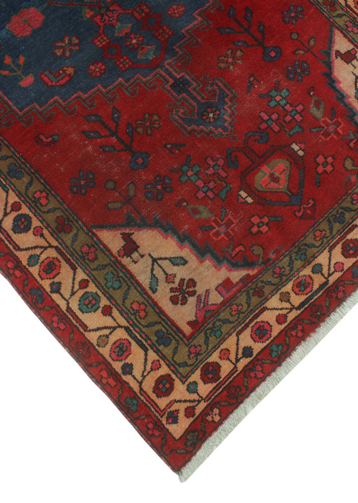 Fine Vintage Distressed Ani Red Rug