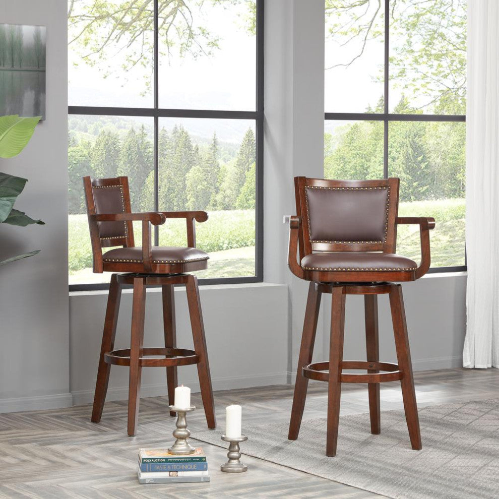 Broadmoor Swivel Extra Tall Barstool [Cappuccino]
