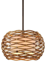Troy Lighting F6747 Balboa 6 Light 28"W Pendant - Bronze / Natural