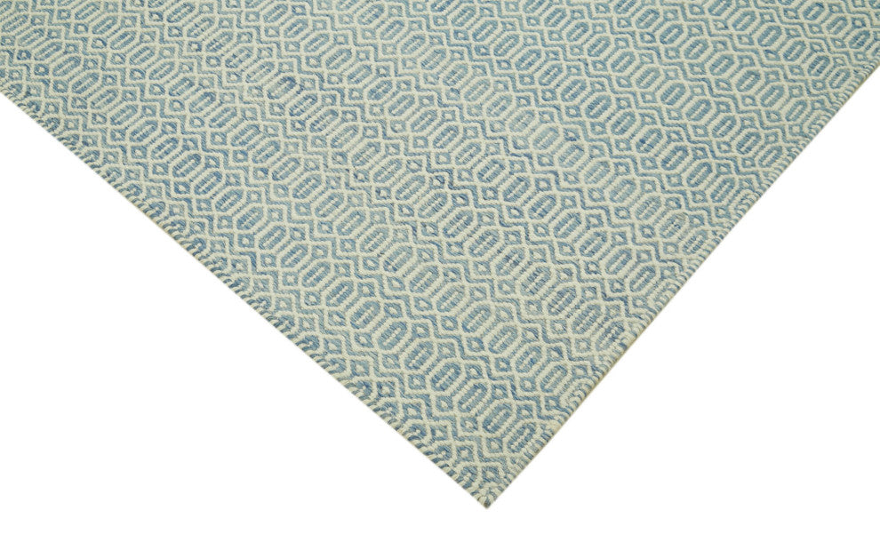Rug N Carpet - Handmade Modern Design 8' 1'' x 10' 0'' Wool Unique Kilim Rug