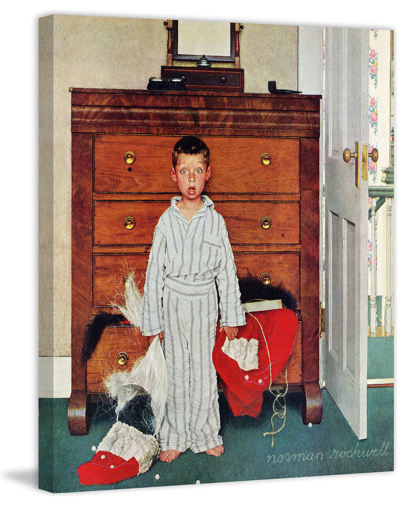 "Discovery" Painting Print on Canvas by Norman Rockwell