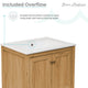 Chateau 24" Bathroom Vanity, Natural Oak