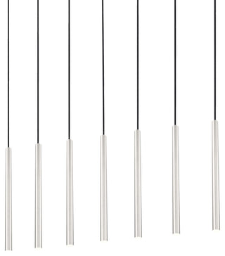 Z-Lite 919MP24-7L-LED Forest 54"W Linear Chandelier - Brushed Nickel