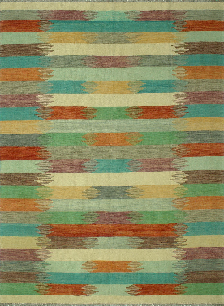 Winchester Kilim Rezzan Red/Beige Rug, 8'6x11'6