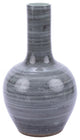 Iron Gray Globular Vase Large