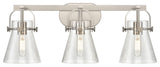 Pilaster Ii Cone 3 27" Bath Vanity-Light Satin Nickel