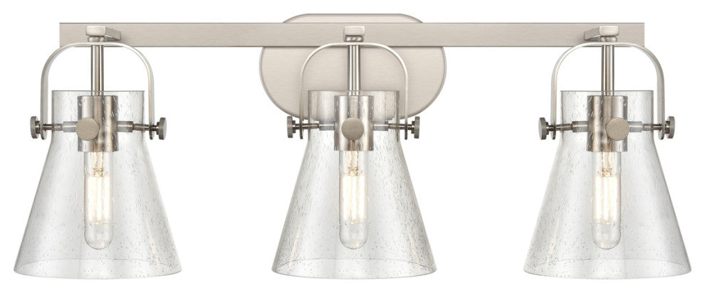 Pilaster Ii Cone 3 27" Bath Vanity-Light Satin Nickel