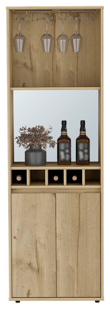 Bar Cabinet Tucson, Living Room, Light Oak