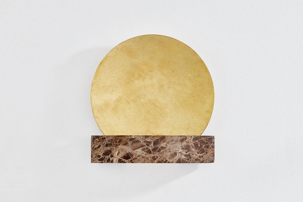 Rune Wall Sconce, Vintage Gold Leaf