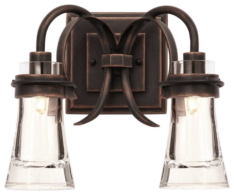 Dover 13x10.5in 2 Lt Transitional Wall Light by Kalco