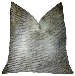 Plutus Alaskan Hawk Handmade Throw Pillow, (Double sided  20" x 30" Queen)