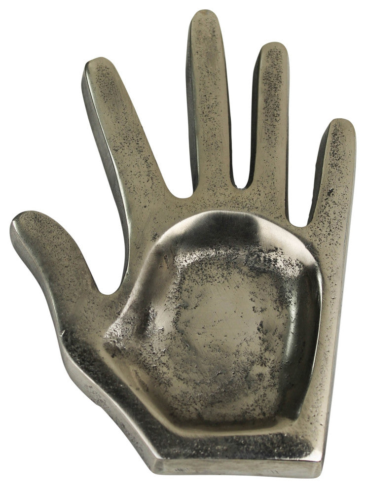 Silver Hand Shaped Tray