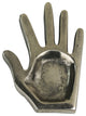 Silver Hand Shaped Tray