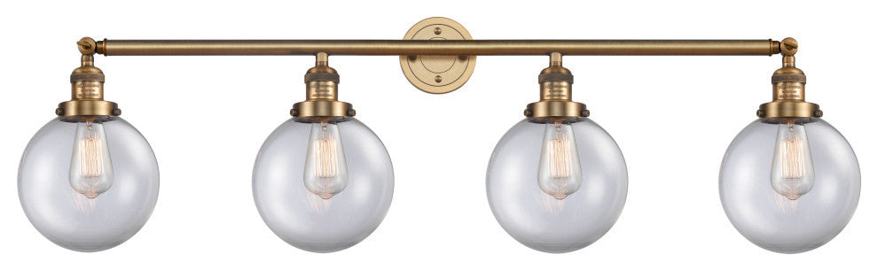 INNOVATIONS LIGHTING 215-BB-G202-8-LED Beacon 4 Light 44 inch Bath Vanity Light