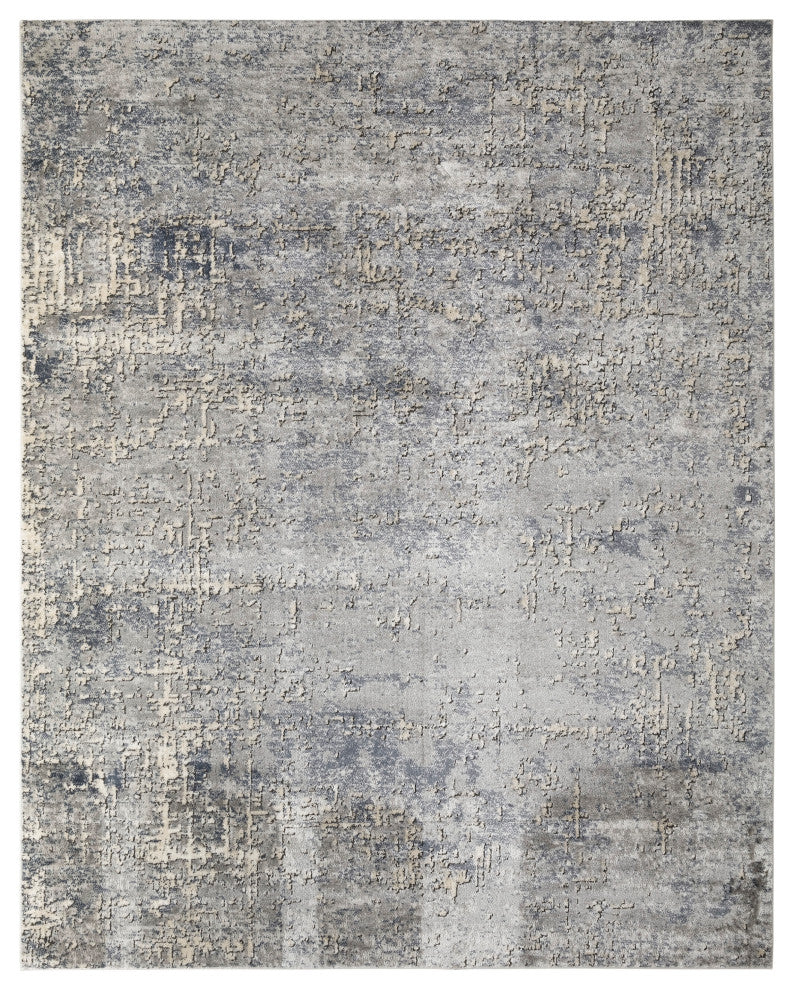 Nourison Quarry 7'10" x 9'10" Dark Grey Modern Indoor Rug