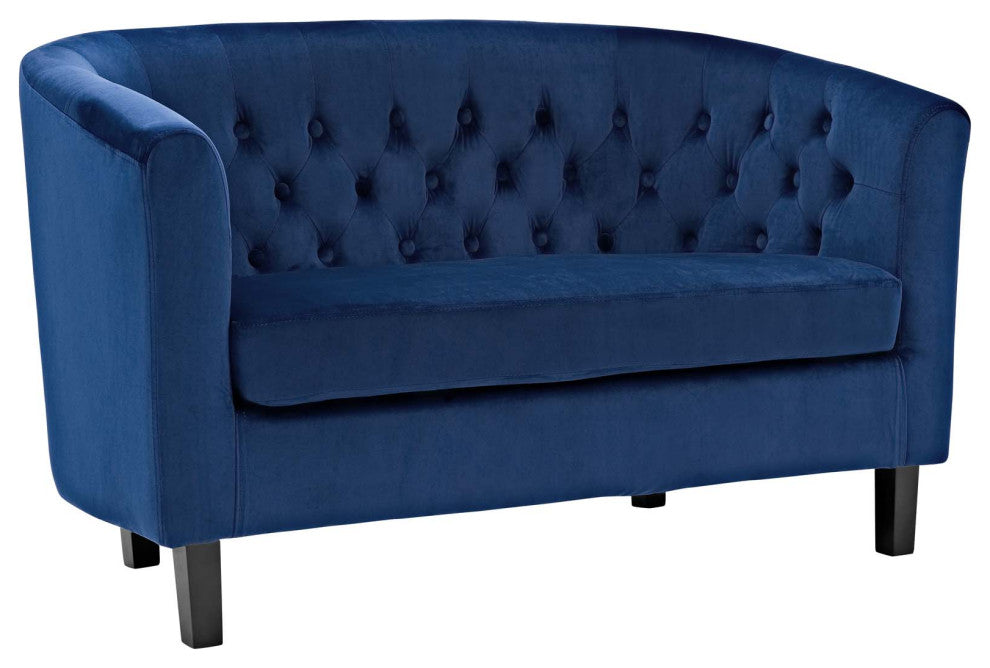 Prospect 2 Piece Velvet Loveseat and Armchair Set