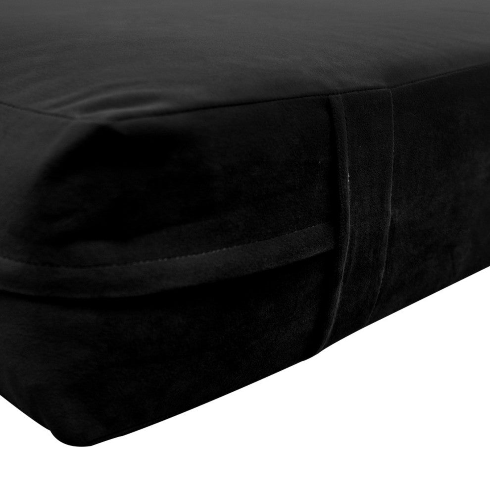 Knife Edge 6" Twin Size 75x39x6 Velvet Indoor Daybed Mattress |COVER ONLY|-AD374
