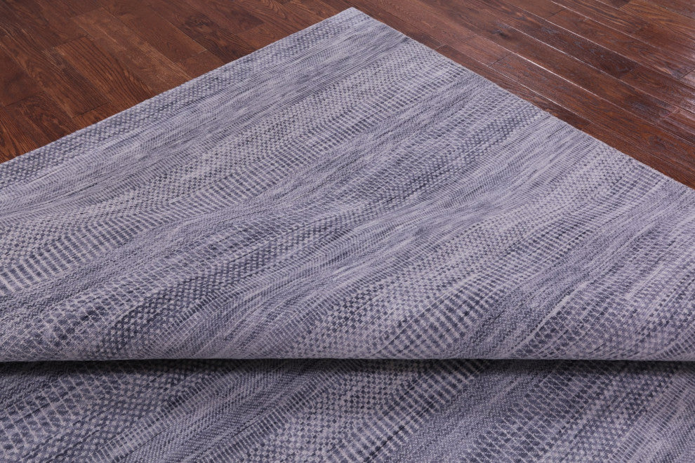 8' 10" X 11' 8" Savannah Grass Handmade Wool and Silk Rug Q12006