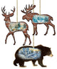 Wilderness Ornaments, Set of 3