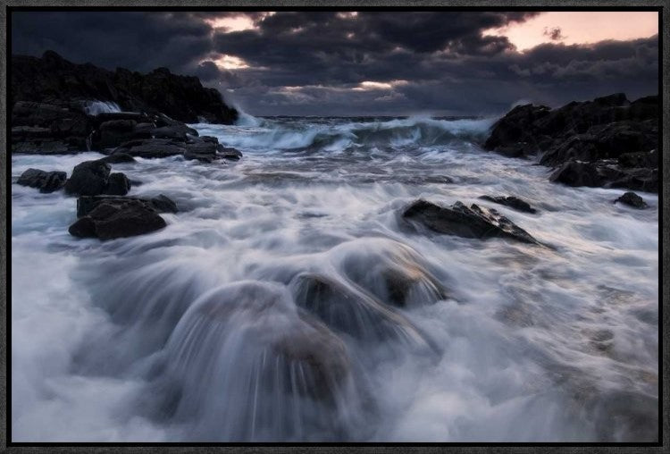 "Furious" Framed Canvas Giclee by Andreas Edman, 23x15"