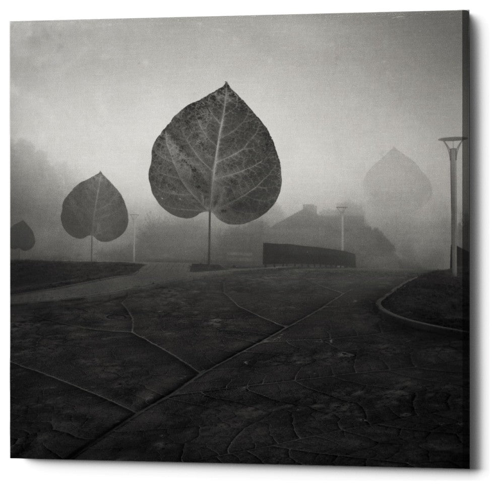 "Leave Alley" Giclee Canvas Wall Art, 12"x12"