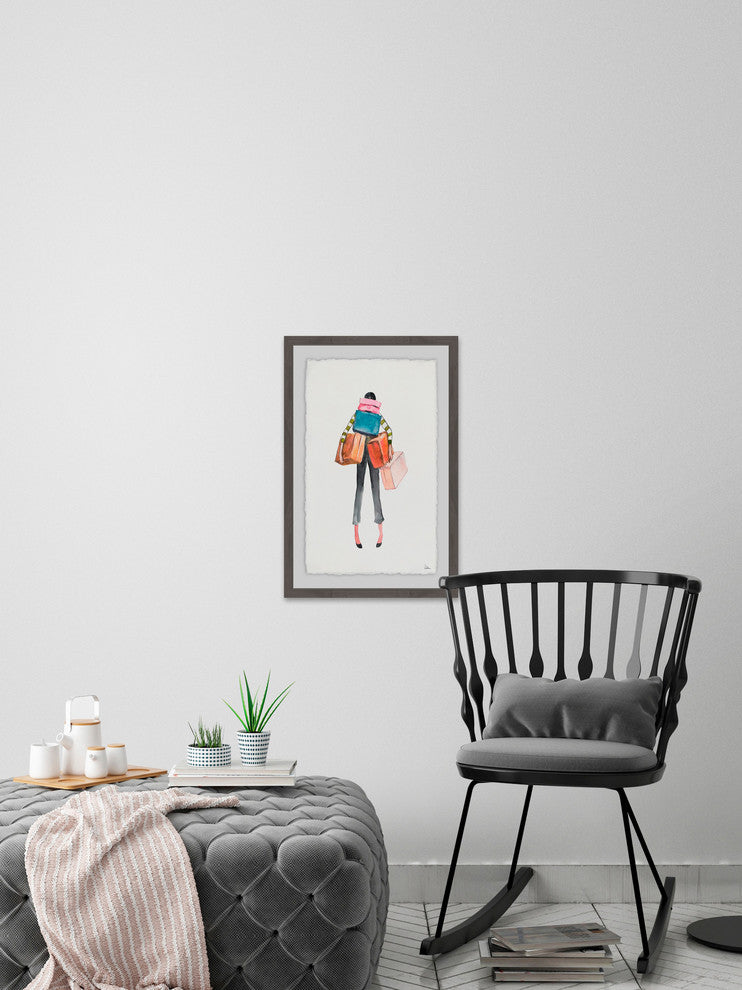 "Wandering" Framed Painting Print, 24"x36"