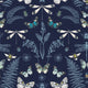 Hidden Treasures Blue Peel and Stick Wallpaper