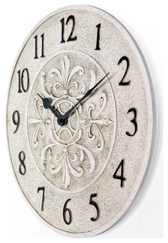 Blanc Fleur Clock