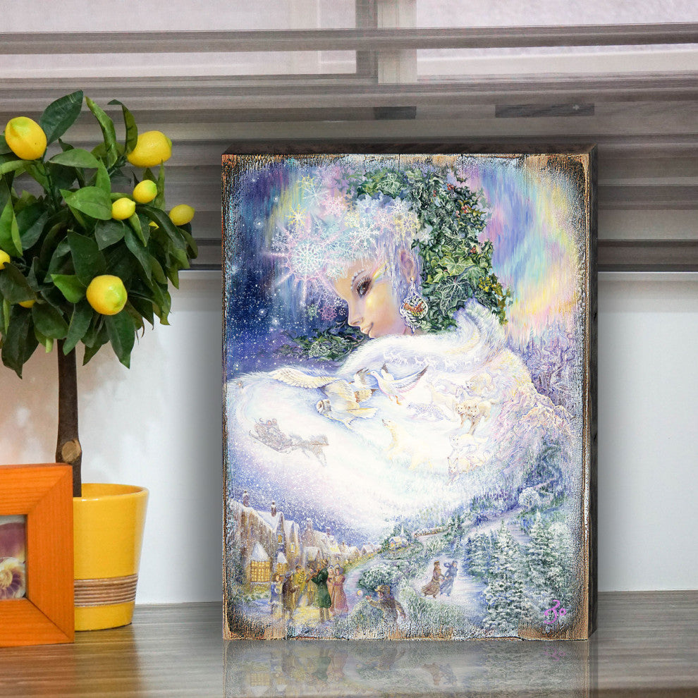 Snow queen Wall and Table Top Wooden Decor, 24x18