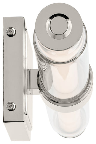 18.5" Linear Bath Bar Small LED With Clear Glass