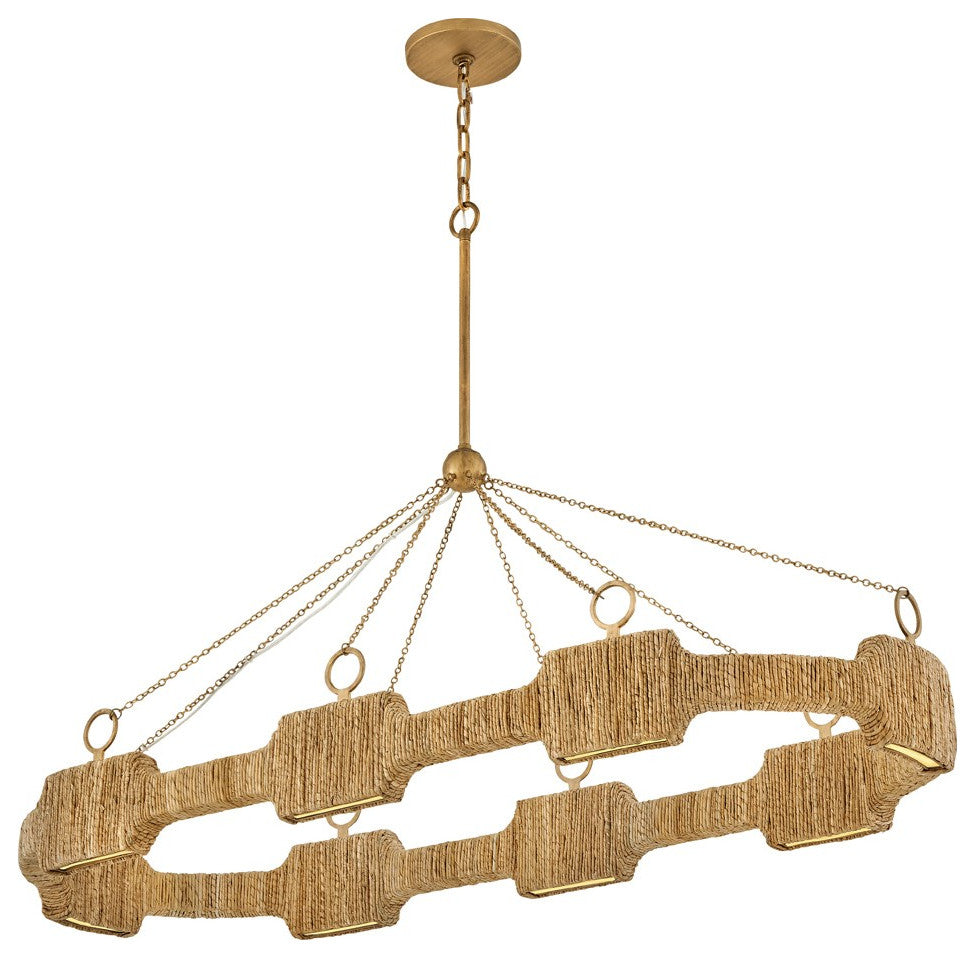 Raffi LED Linear Pendant, Burnished Gold