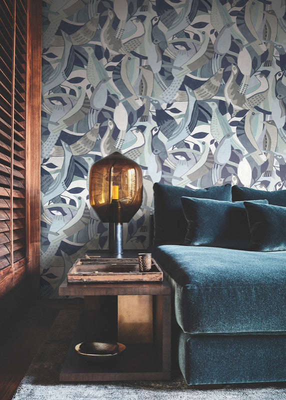 Fauvist Flock Wallpaper