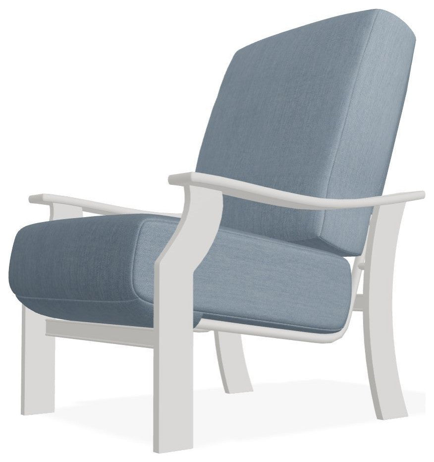 St. Catherine Deep Seat Outdoor Armchair, Canvas Haze/Snow