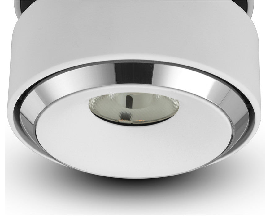 Integrated LED Flush Mounted Adjustable Downlight Commercial Grade, White