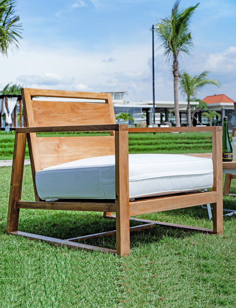 Catalina Bali Teak Outdoor Lounge Chair