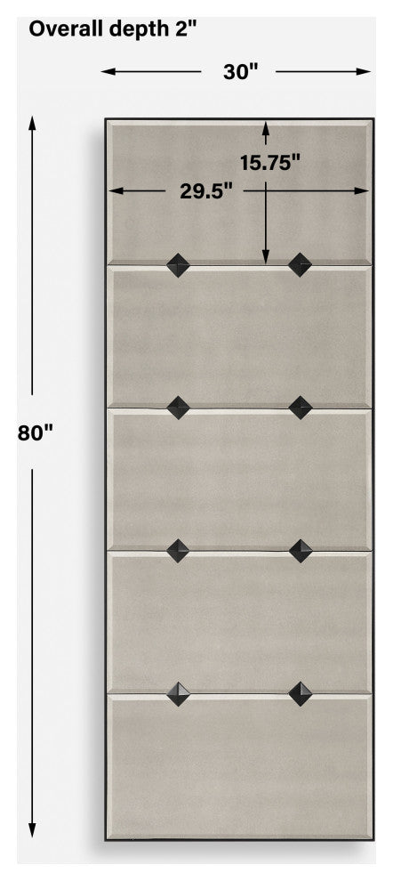 Uttermost Serchio Oversized Iron Mirror