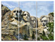 "Mount Rushmore South Dakota" Photo Metal Wall Art, 3 Panels, 36"x28"