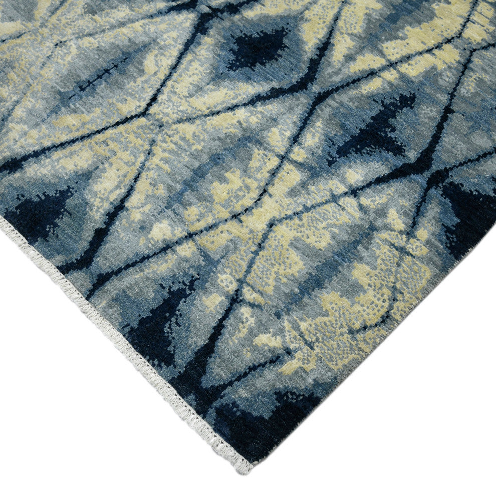Hermitage Dessavie Area Rug, Blue, 9' x 12', Abstract