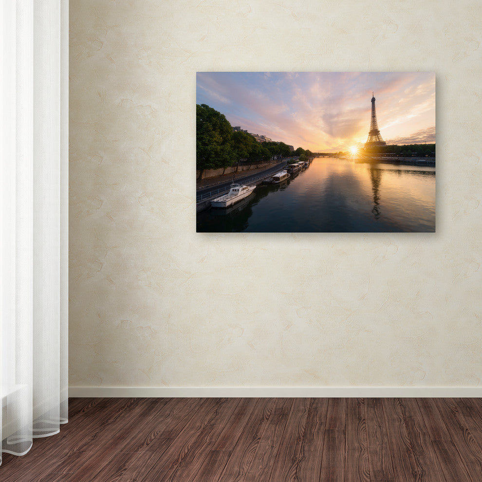 Mathieu Rivrin ''Stay Up Paris'' Canvas Art, 47x30