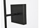Noah 1-Light Black and Clear Glass Wall Sconce
