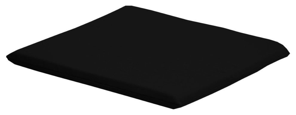 Poly Bistro Chair Seat Cushion, Black