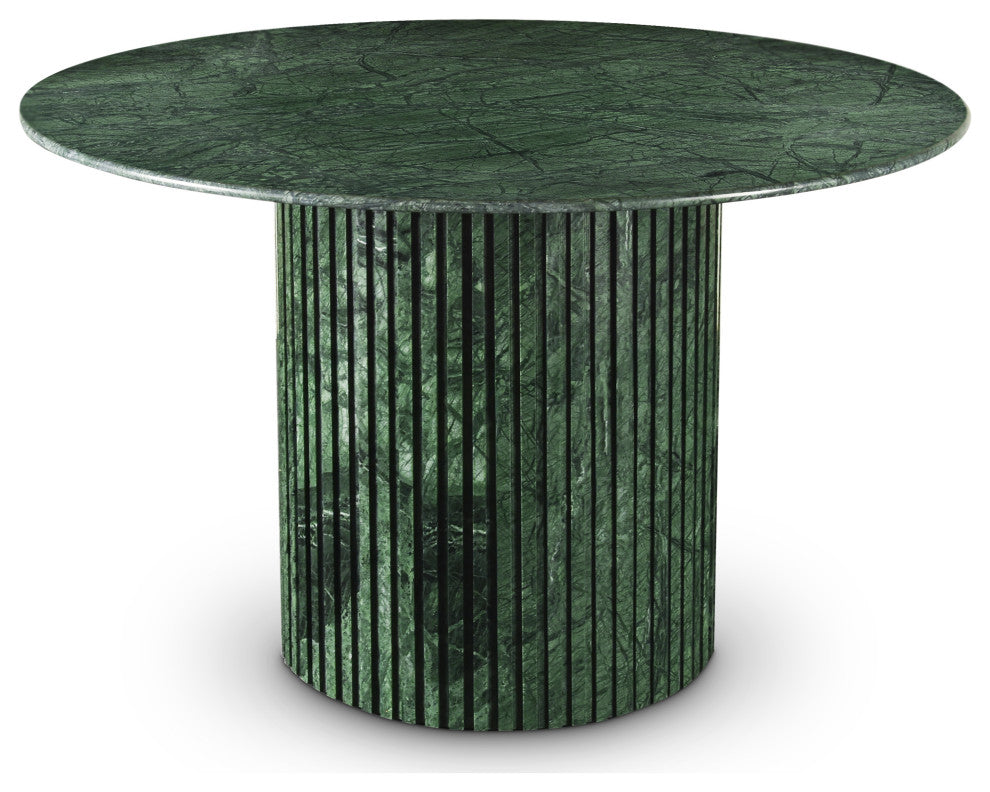 Genoa Marble Dining Table, Green