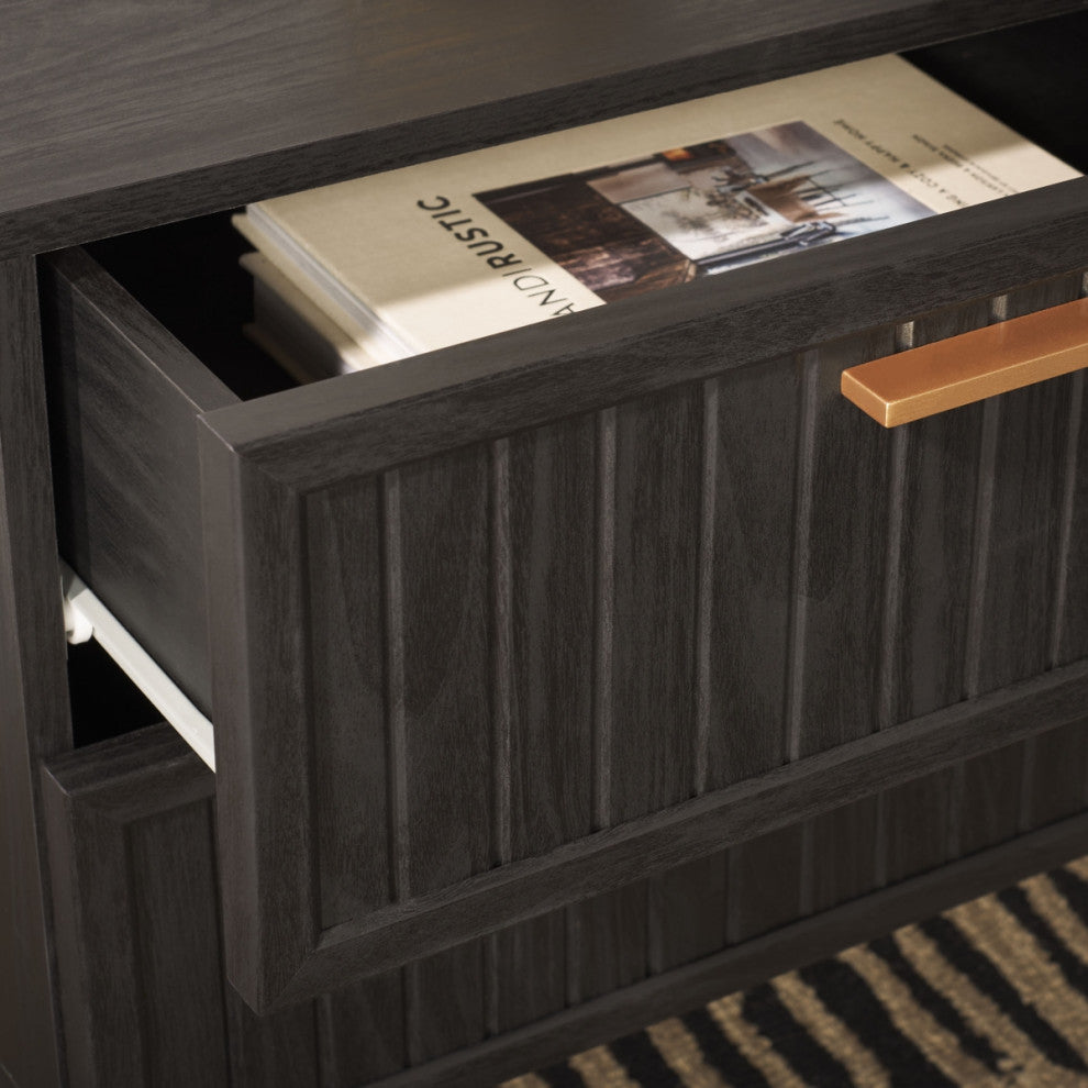 Safavieh Axelle 2 Drawer Nightstand, Black