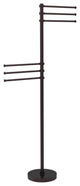 Towel Stand with 6 Pivoting 12" Arms, Antique Bronze