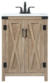 Elegant Lighting VF90224 Grant 24" - Natural Oak