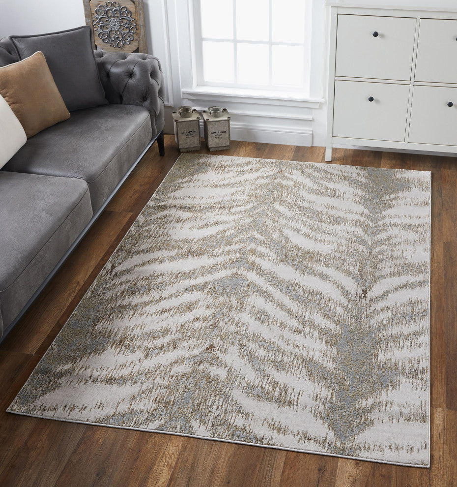 Luna Birch Platinum Area Rug, 3x5