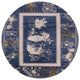 Ahgly Company Indoor Round Mid-Century Modern Area Rugs, 4' Round