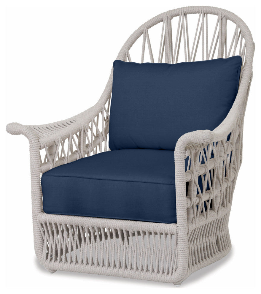 Dana Spectrum Indigo Weather-Resistant Outdoor Wing Chair